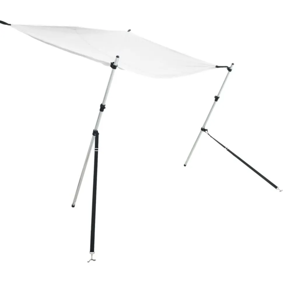 vidaXL Schaduwdoekset T-top 170x170x(113-182,5) cm wit