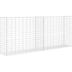 vidaXL Schanskorf 85x30x200 cm gegalvaniseerd staal