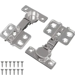 vidaXL Scharnier 2 pcs Nikkel 85 x 52,5 x 9,5 mm IJzer