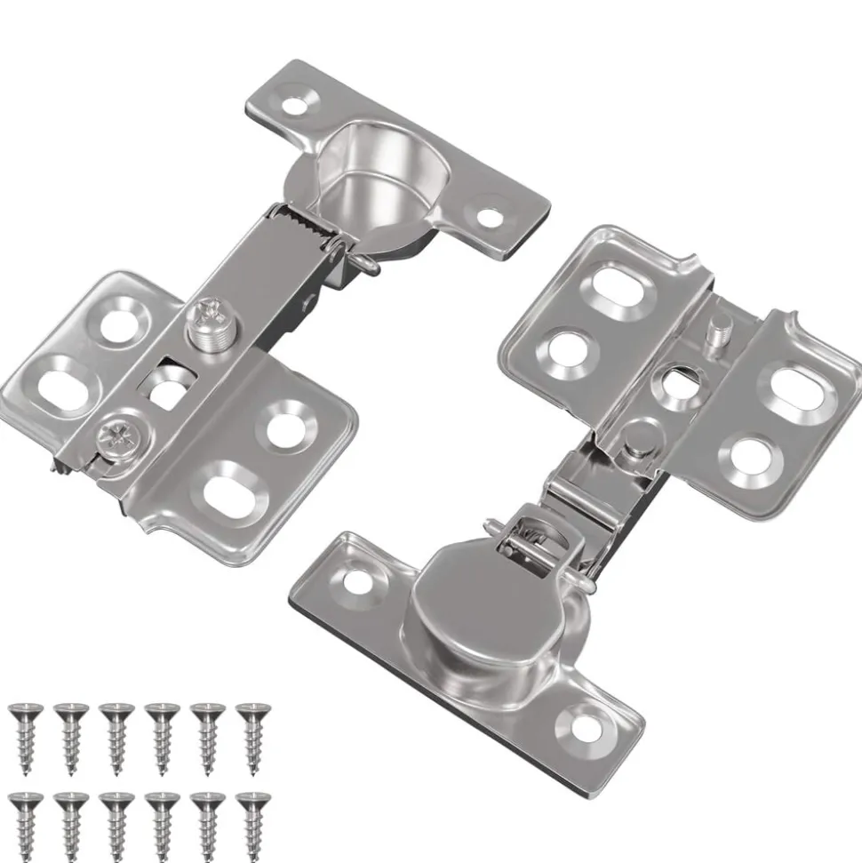 vidaXL Scharnier 2 pcs Nikkel 85 x 52,5 x 9,5 mm IJzer