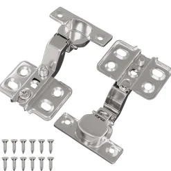 vidaXL Scharnier 2 pcs Nikkel 85 x 52,5 x 9,5 mm IJzer
