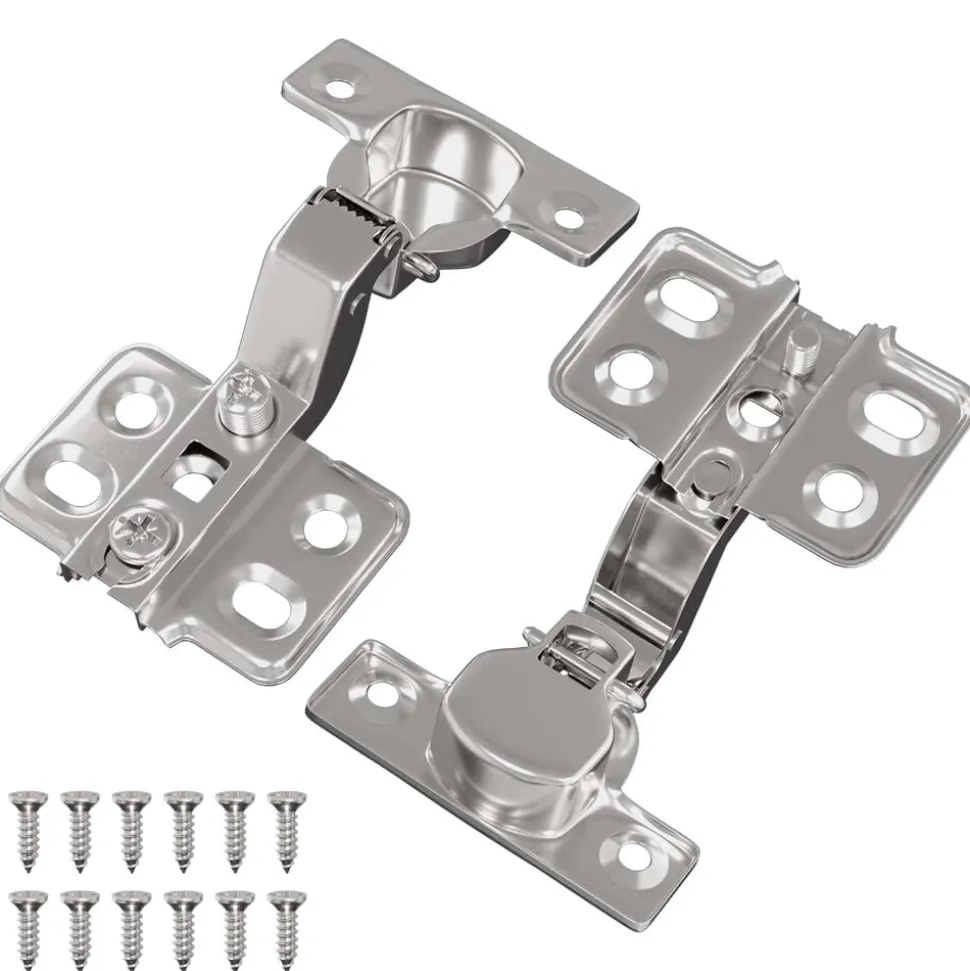 vidaXL Scharnier 2 pcs Nikkel 85 x 52,5 x 9,5 mm IJzer
