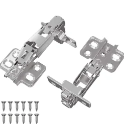 vidaXL Scharnier 2 pcs Nikkel 139 x 64,1 x 10 mm IJzer