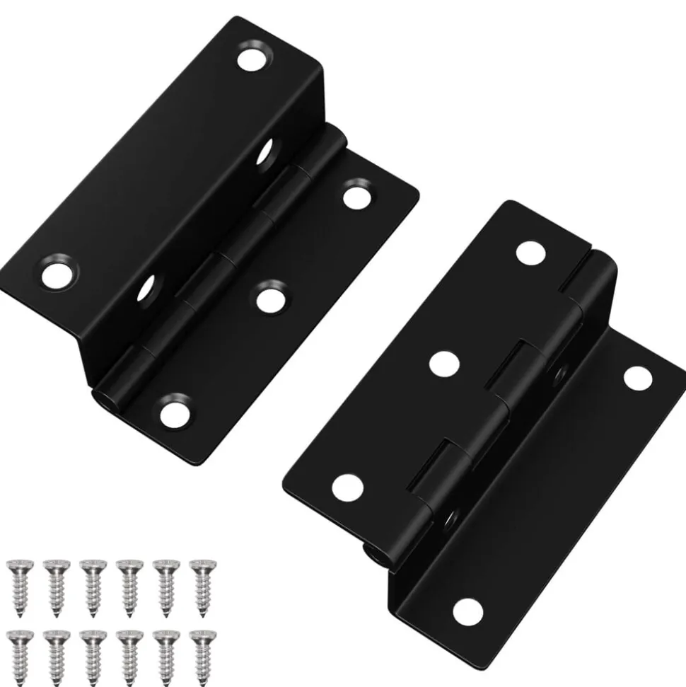 vidaXL Scharnier 2 pcs Zwart 38 x 17 x 60 mm IJzer