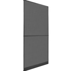 vidaXL Scharnierend Insectenscherm Antraciet en Zwart 100 x 215 cm