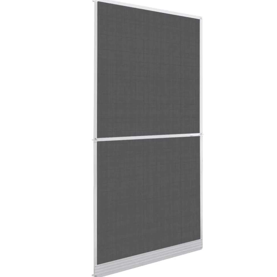 vidaXL Scharnierend Insectenscherm Wit en zwart 100 x 215 cm