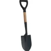 vidaXL Schep Zwart 68,5 cm Krachtig gecoat staal en massief hout