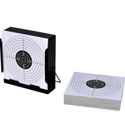 vidaXL Schietkast vierkant met 100 papieren targets 14 cm