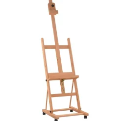 vidaXL Schildersezel 55x53,5x178 cm massief beukenhout