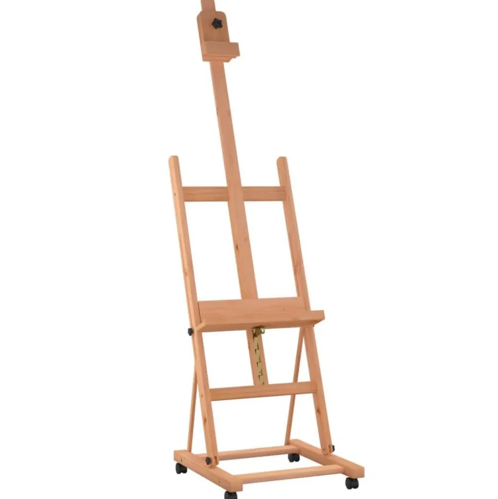 vidaXL Schildersezel 55x53,5x178 cm massief beukenhout