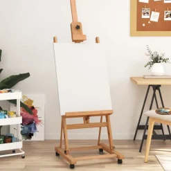 vidaXL Schildersezel 55x53,5x178 cm massief beukenhout