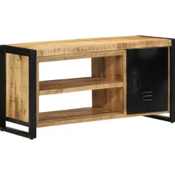 vidaXL Schoenenbank Bruin 100 x 40 x 50 cm Massief mangohout