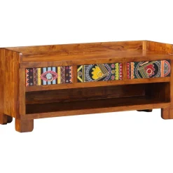 vidaXL Schoenenbank Honingbruin 100 x 35 x 45 cm Massief Acaciahout