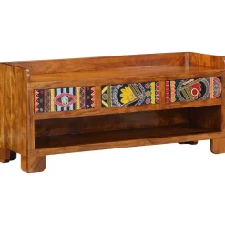 vidaXL Schoenenbank Honingbruin 100 x 35 x 45 cm Massief Acaciahout