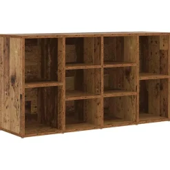 vidaXL Schoenenbank met plank Oudhout 103 x 30 x 54,5 cm Bewerkt hout