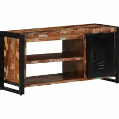 vidaXL Schoenenbank Multikleur Massief gerecycled hout