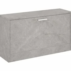vidaXL Schoenenbank 80x24x45 cm bewerkt hout betongrijs