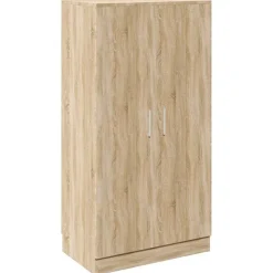 vidaXL Schoenenkast 7 planken eiken