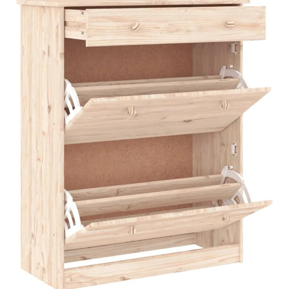 vidaXL Schoenenkast ALTA 77x35x96 cm massief grenenhout