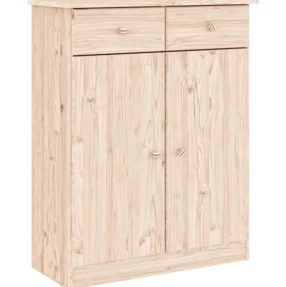 vidaXL Schoenenkast ALTA 77x35x96 cm massief grenenhout