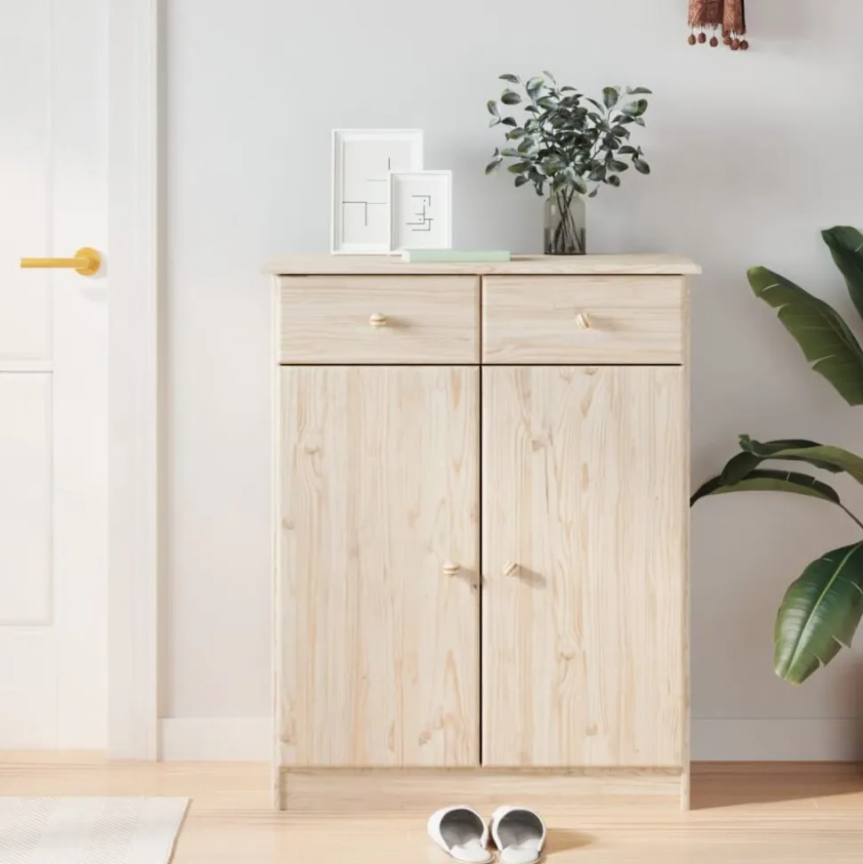 vidaXL Schoenenkast ALTA 77x35x96 cm massief grenenhout