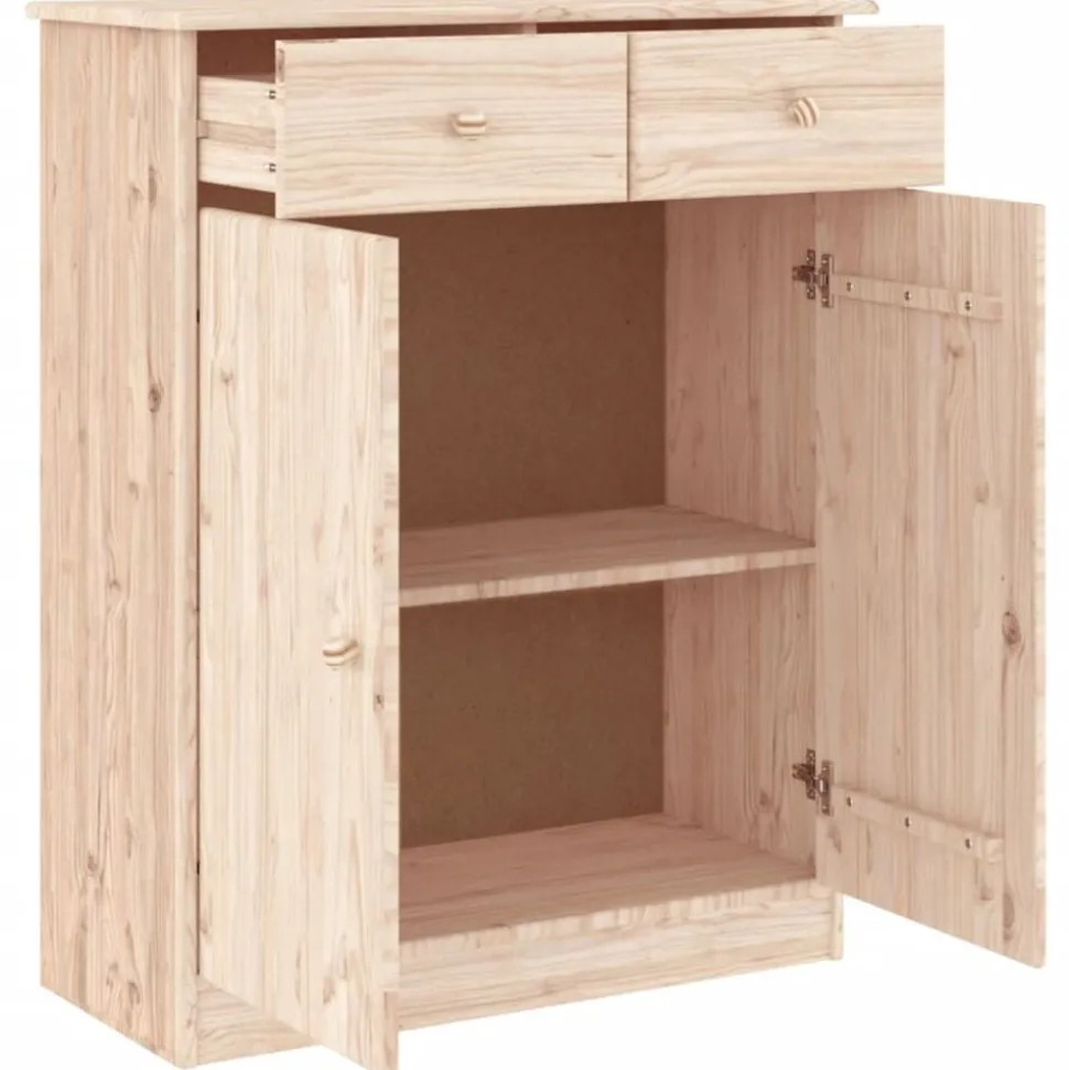 vidaXL Schoenenkast ALTA 77x35x96 cm massief grenenhout