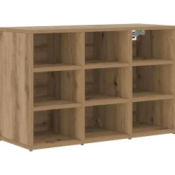 vidaXL Schoenenkast Artisan Eiken 77,5 x 30 x 51 cm Bewerkt hout