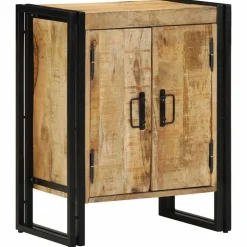 vidaXL Schoenenkast met plank Bruin 56 x 35 x 70 cm Massief mangohout