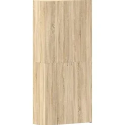 vidaXL Schoenenkast met plank Bruin 80 x 35.5 x 180 cm Bewerkt hout