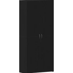 vidaXL Schoenenkast met plank Zwart 80 x 35.5 x 180 cm Bewerkt hout