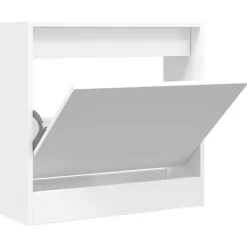 vidaXL Schoenenkast 60x21x57 cm bewerkt hout wit
