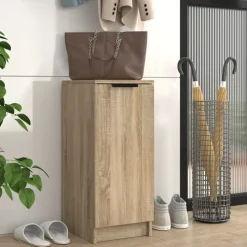 vidaXL Schoenenkast 30x35x70 cm bewerkt hout sonoma eikenkleurig