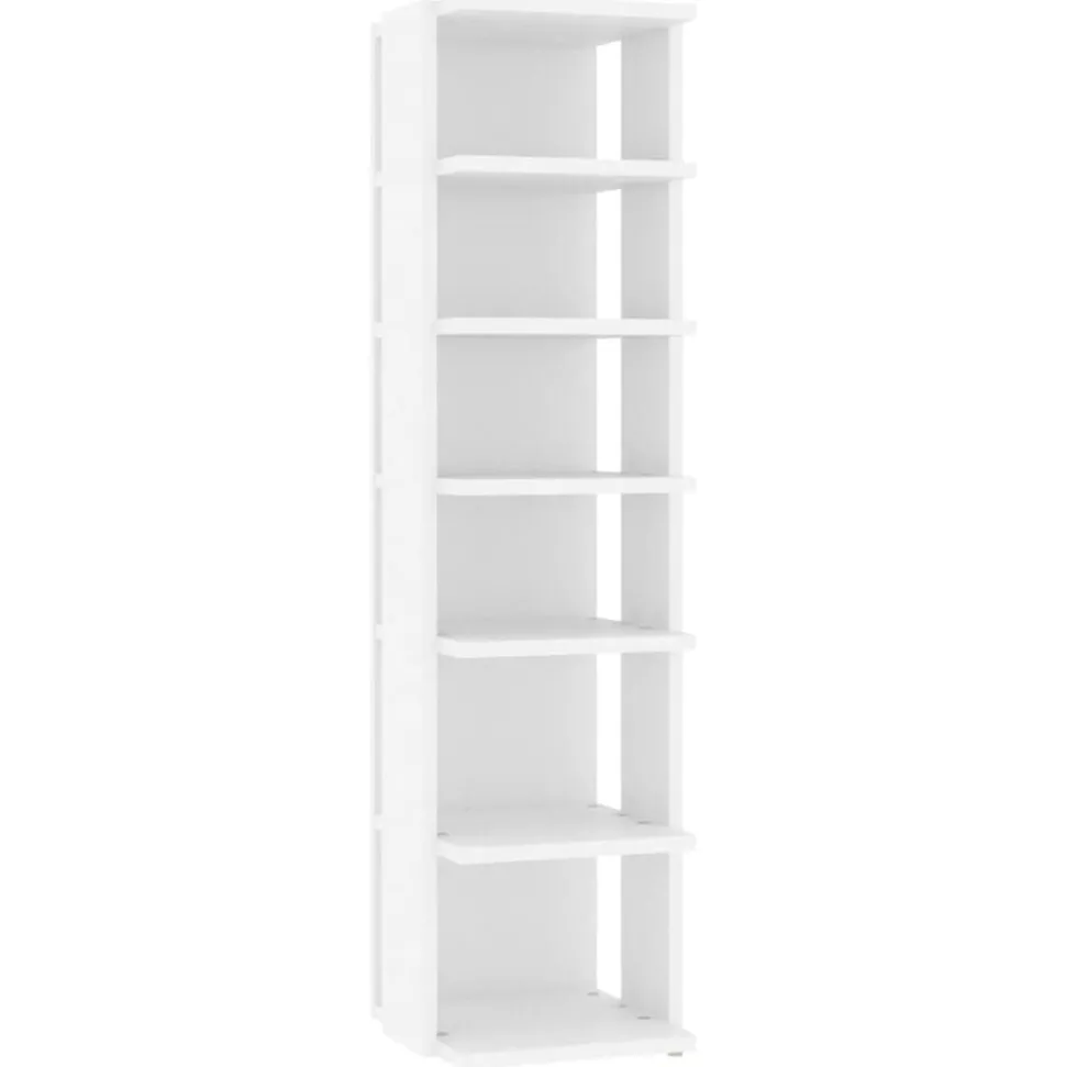 vidaXL Schoenenkast 27,5x27x102 cm bewerkt hout wit