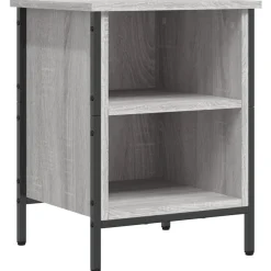 vidaXL Schoenenkast 38x35x50 cm bewerkt hout grijs sonoma eikenkleurig