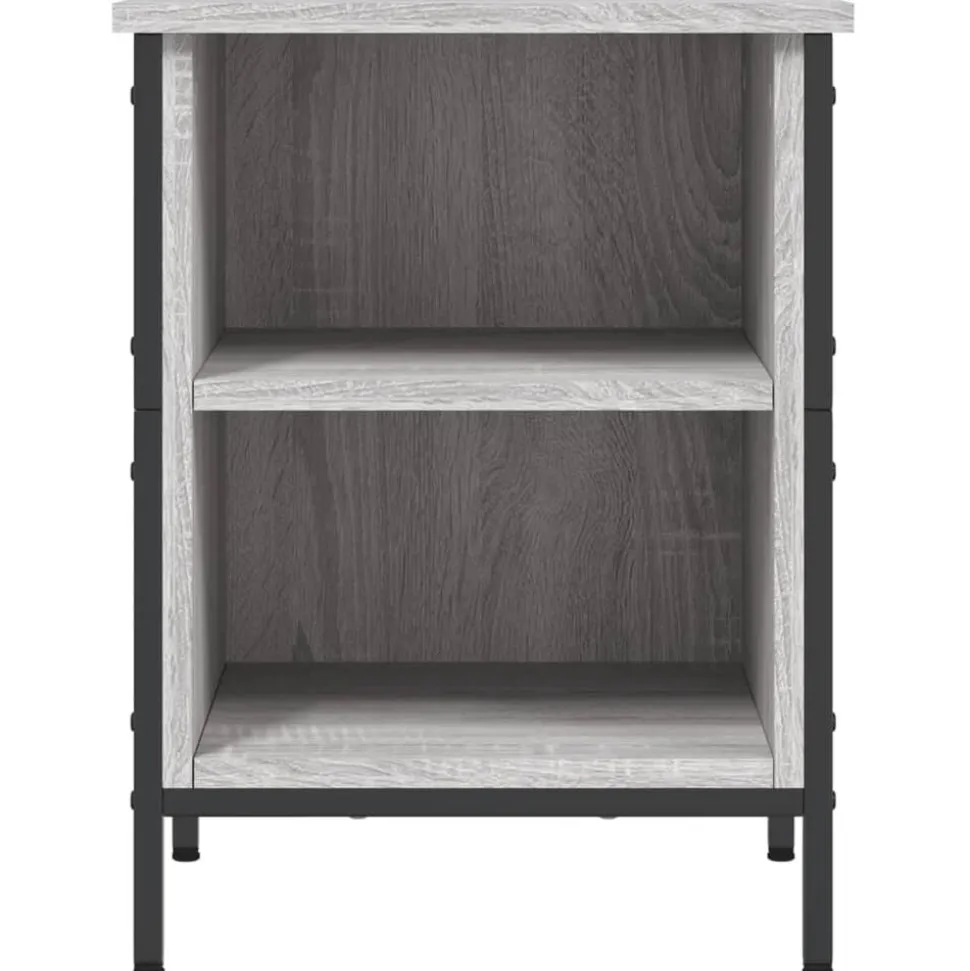 vidaXL Schoenenkast 38x35x50 cm bewerkt hout grijs sonoma eikenkleurig