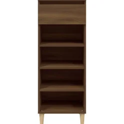 vidaXL Schoenenkast 40x36x105 cm bewerkt hout bruin eikenkleur