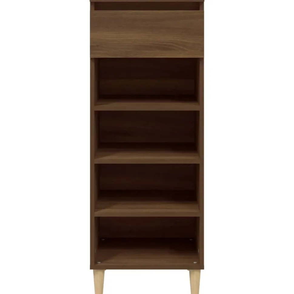 vidaXL Schoenenkast 40x36x105 cm bewerkt hout bruin eikenkleur