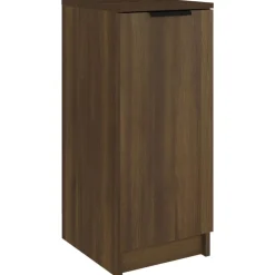 vidaXL Schoenenkast 30x35x70 cm bewerkt hout bruin eikenkleur