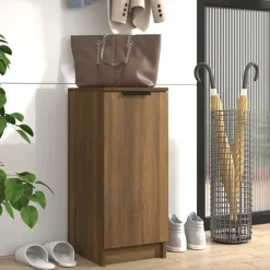 vidaXL Schoenenkast 30x35x70 cm bewerkt hout bruin eikenkleur