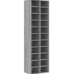 vidaXL Schoenenkast 54x34x183 cm bewerkt hout grijs sonoma eikenkleur