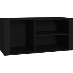 vidaXL Schoenenkast 100x35x45 cm bewerkt hout zwart