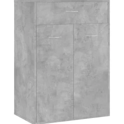 vidaXL Schoenenkast 60x35x84 cm bewerkt hout betongrijs