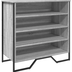vidaXL Schoenenkast 80x38x78 cm bewerkt hout grijs sonoma eikenkleurig