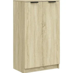 vidaXL Schoenenkast 59x35x100,5 cm bewerkt hout sonoma eikenkleurig