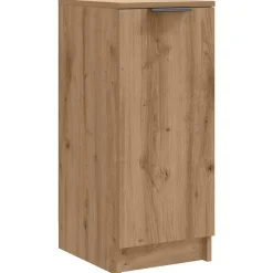 vidaXL Schoenenkast 29,5x35x70 cm bewerkt hout artisanaal eikenkleur