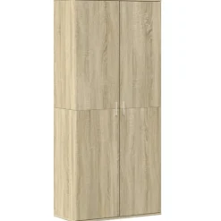 vidaXL Schoenenkast 80x39x178 cm spaanplaat sonoma eikenkleurig