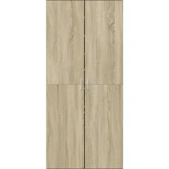vidaXL Schoenenkast 80x39x178 cm spaanplaat sonoma eikenkleurig