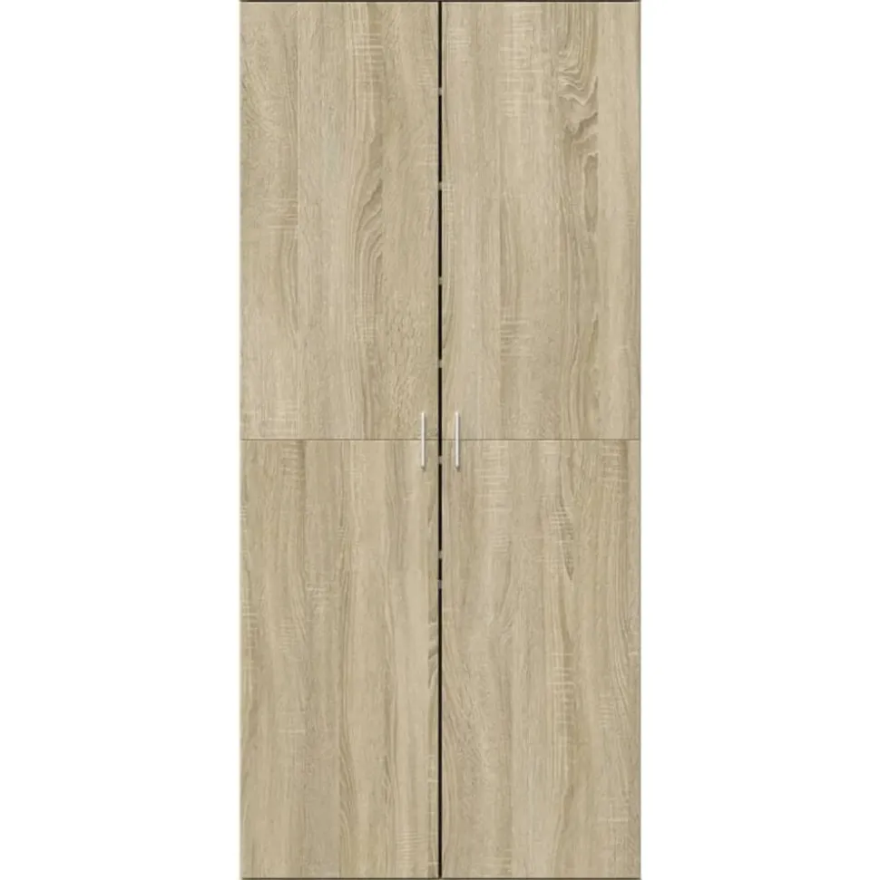 vidaXL Schoenenkast 80x39x178 cm spaanplaat sonoma eikenkleurig