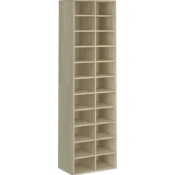 vidaXL Schoenenkast 54x34x183 cm bewerkt hout sonoma eikenkleurig