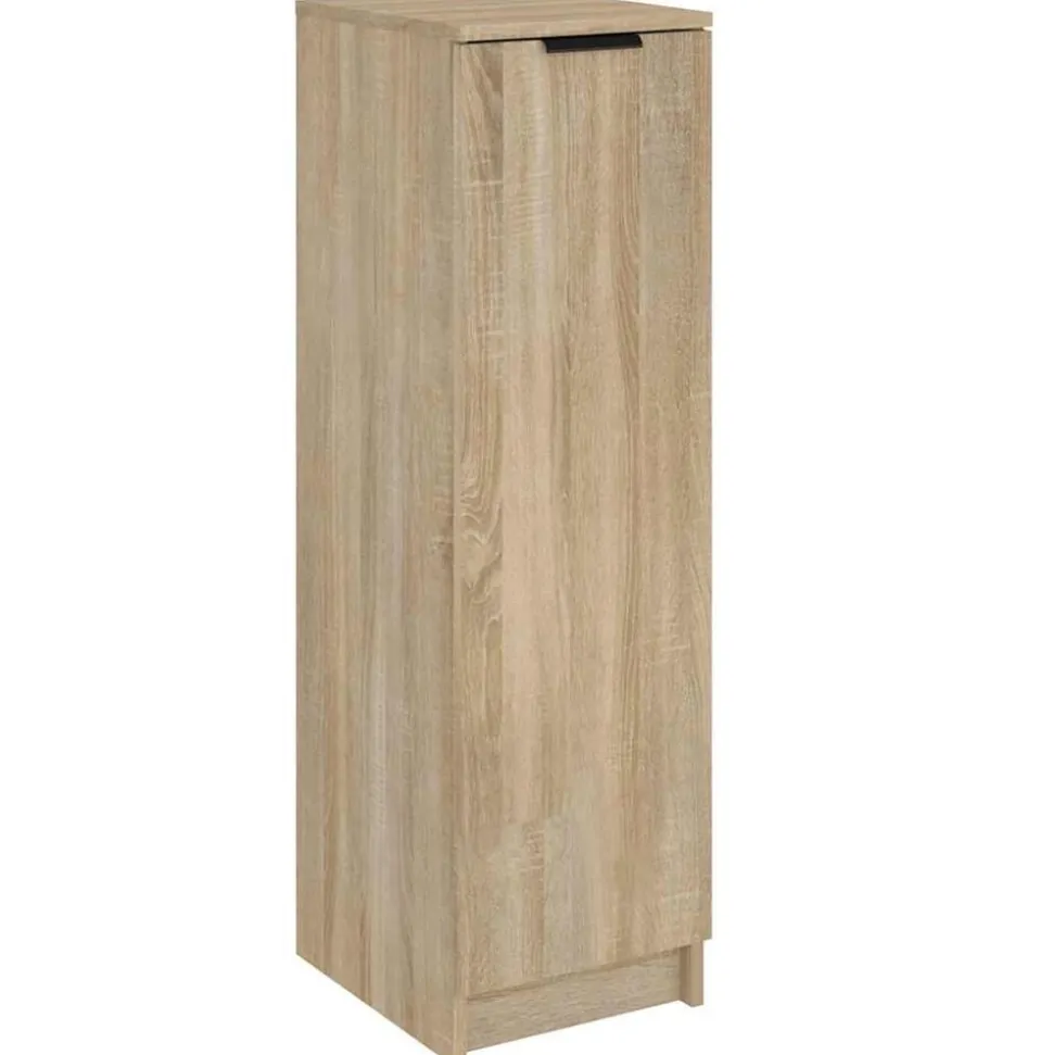 vidaXL Schoenenkast 30x35x100 cm bewerkt hout sonoma eikenkleurig